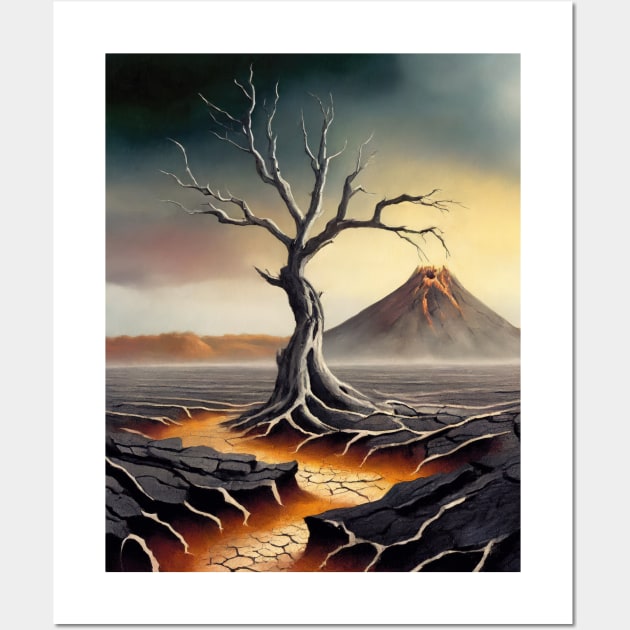 Spooky dead tree Wall Art by psychoshadow